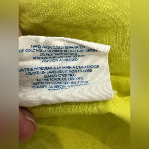 Anthropologie Edme & Esyllte Boho Yellow Gauzy Shift Tank Dress Size Small - Picture 9 of 10